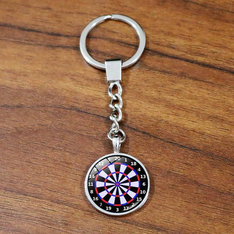 Cross-border new products accessories dart target time gem metal key chain key chain pendant jewelry creative gift