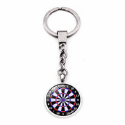 Cross-border new products accessories dart target time gem metal key chain key chain pendant jewelry creative gift