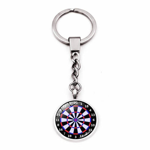 Cross-border new products accessories dart target time gem metal key chain key chain pendant jewelry creative gift