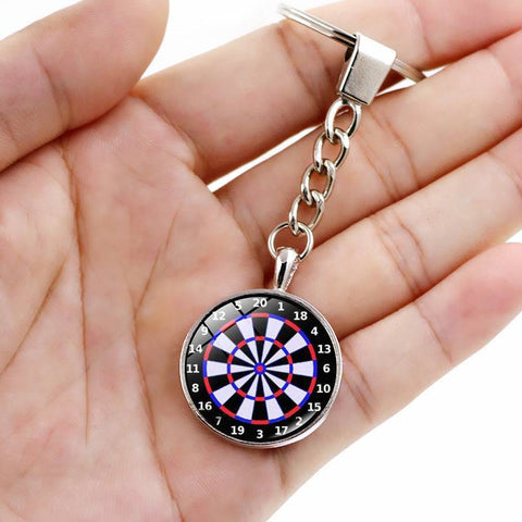 Cross-border new products accessories dart target time gem metal key chain key chain pendant jewelry creative gift